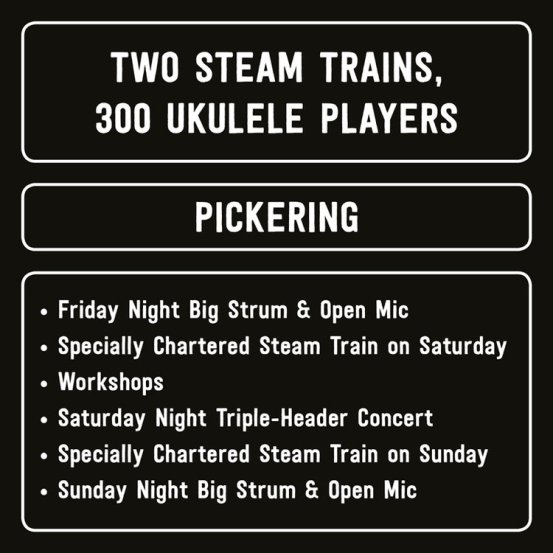 Image result for Uke Express Steam Train and Uke Weekend